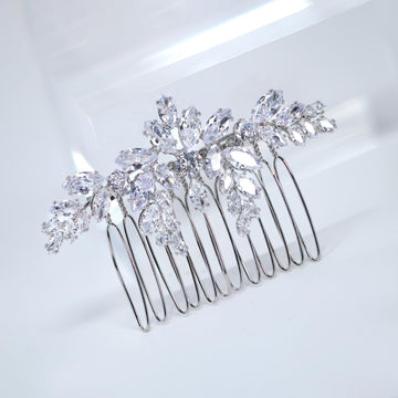 Swarovski Dainty Leaves Comb, Blooming Leaves Bridal Hair Comb, Bridal Hair Accessories, Wedding Hair Accessory, Bridal Hair Comb.